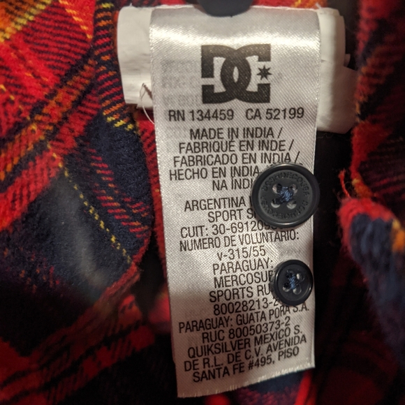 #DC Red and Yellow Casual Button Down Shirt #dcshoecousa - Picture 4 of 4